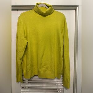 Women’s Chartreuse Turtleneck Sweater